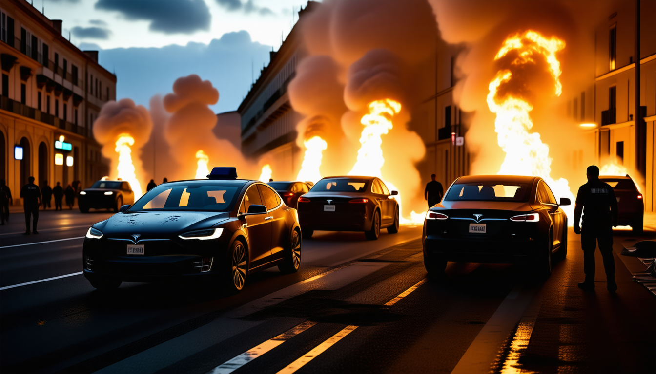 enquête en cours sur les incendies de voitures tesla près de marseille, suspectés d'être des actes criminels. suivez les développements et analyses.