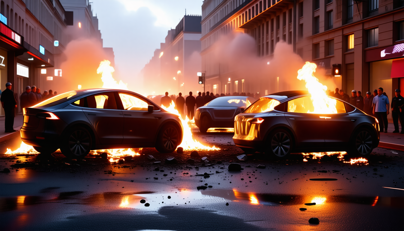 découvrez l'enquête du soir sur une série d'incendies suspectés impliquant des véhicules tesla, qui bouleverse l'amérique et l'europe. quelles sont les causes et les implications de cette flambée inquiétante ? plongez dans le débat qui secoue les réseaux sociaux et les instances de régulation.