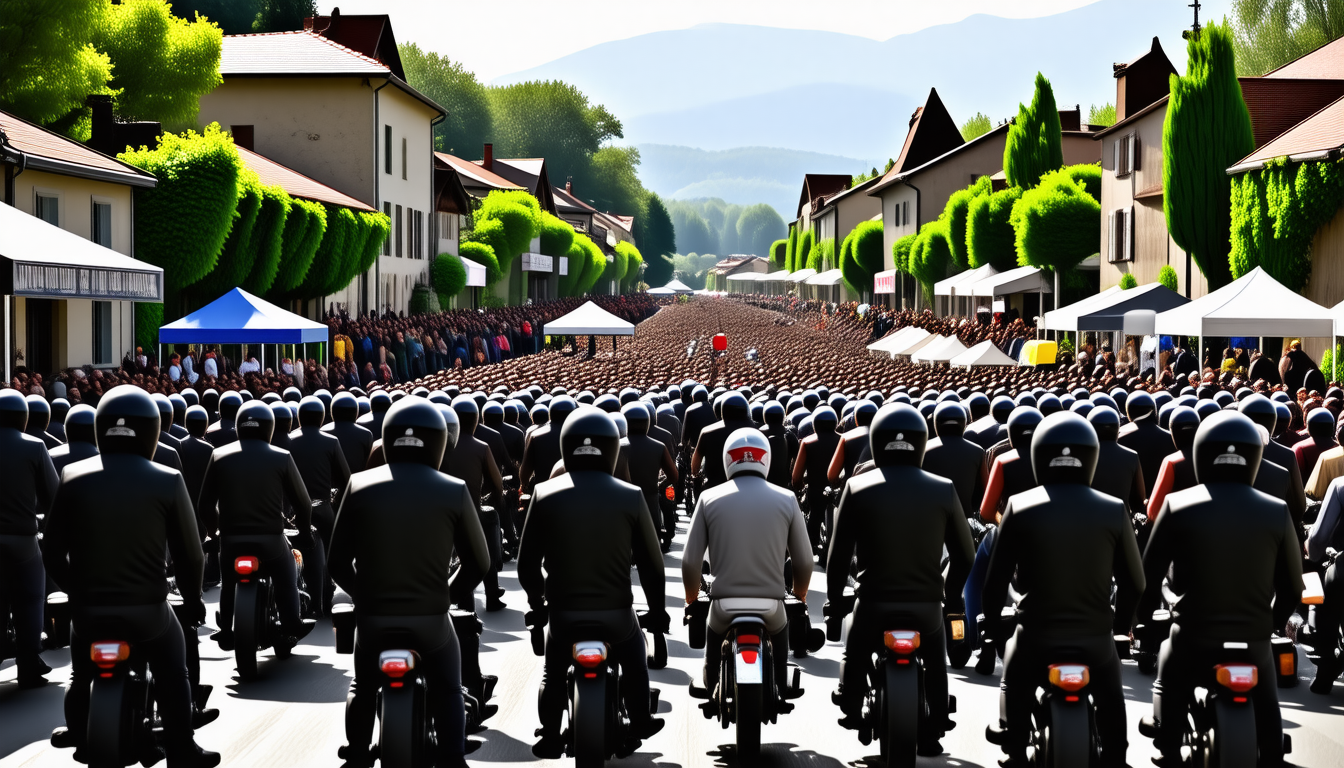 découvrez comment la commune de rieux célèbre avec enthousiasme l’arrivée des motards lors de l’événement de la madone, rassemblant passionnés et habitants dans une ambiance conviviale et festive.