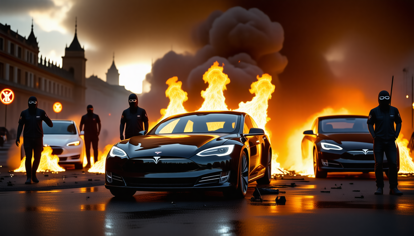 découvrez comment un groupuscule anarchiste revendique l'incendie du showroom tesla à toulouse, révélant des tensions sociopolitiques et des actes de défi face à des structures établies. plongée dans un événement controversé au cœur de la ville.
